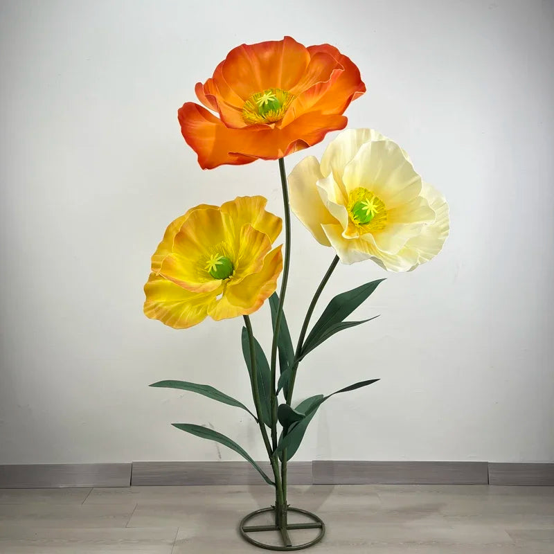 3PCS Large Paper Flowers Giant Artificial Flower Wedding Decoration Customized Artificial Flower Window Display Party Home Decor