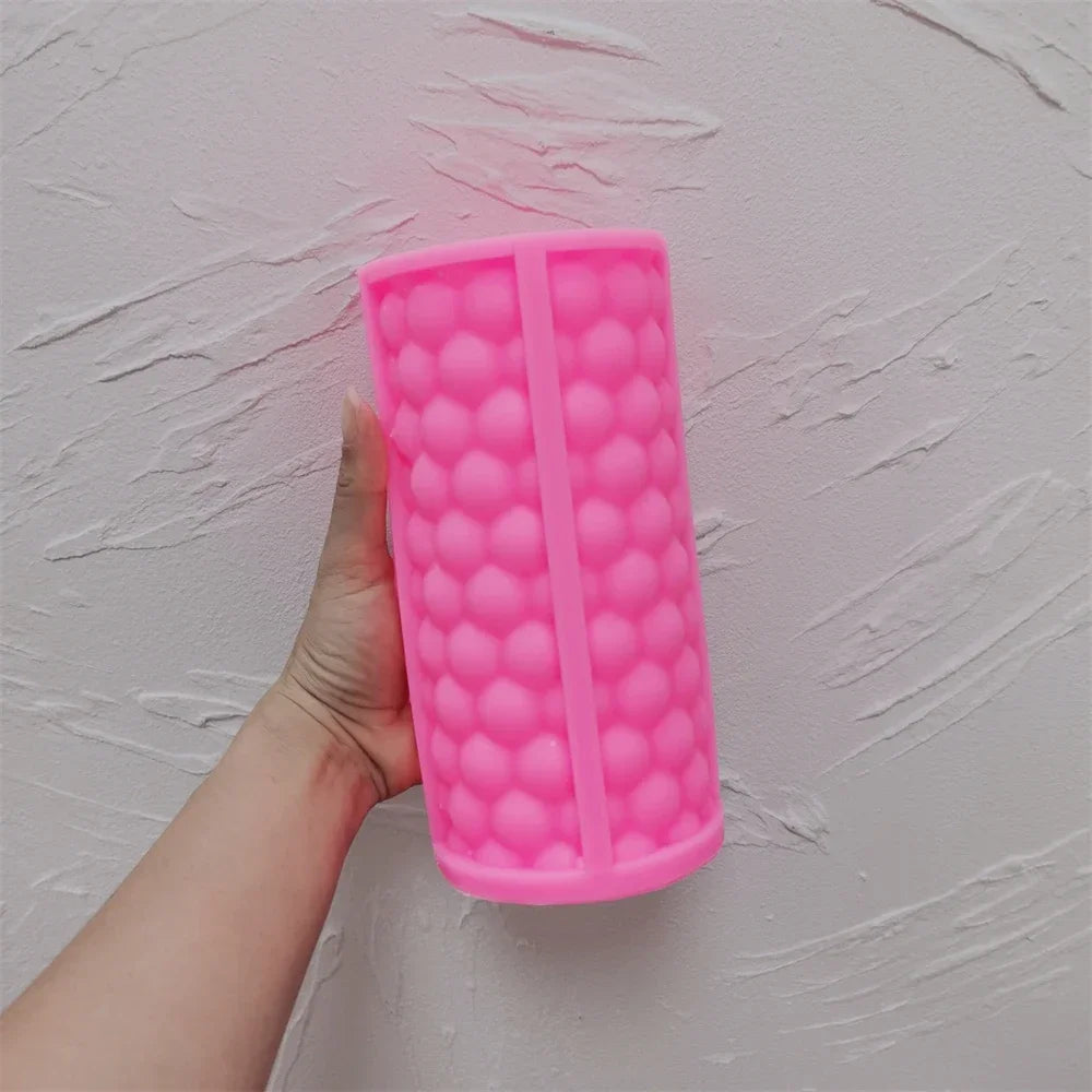 Twirl Raindrop Pillar Candle Mold Aesthetic Swirl Home Decor Molds Geometric Curved Pillar Silicone Candles Mould