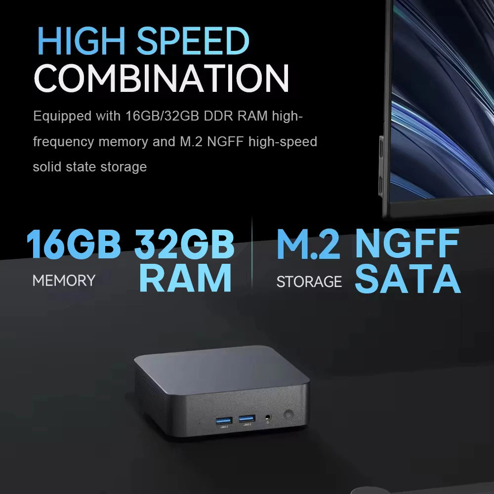 2026 New Mini PC Computer Intel core i9 10980HK  Windows 11 16/32GB RAM 1TB 2TB SSD  WIFI 6 BT5.2 4K HD Mini Gaming office