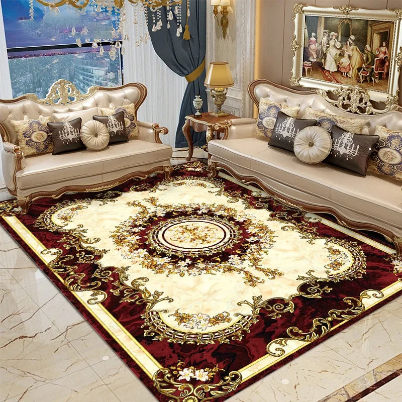 Luxury Carpets for Living Room 160x230 Flannel Customizable Soft Rugs European Bedroom Decor Home Alfombra Plush Non-slip Mat