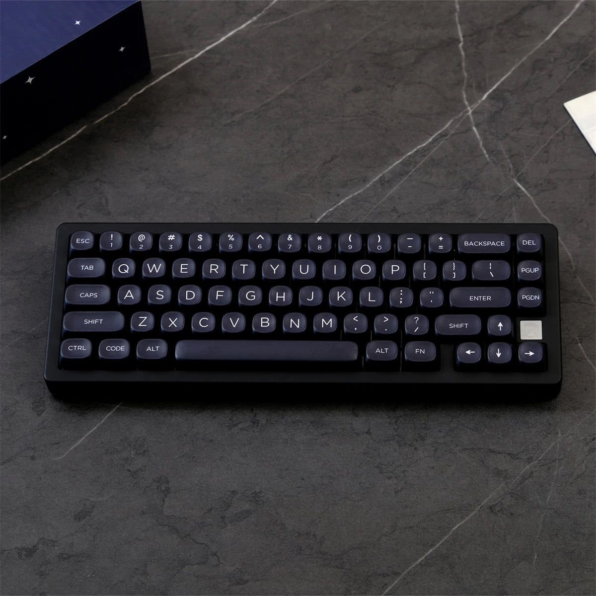 125 Keys WOB GMK Keycaps Minimalist Black MOA Custom Key Caps Set for Mx Cherry Switch DIY ISO Layout GMK Mechanical Keyboard