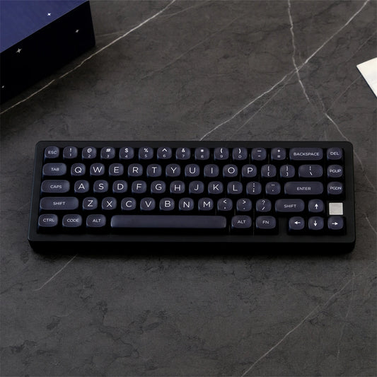 125 Keys WOB GMK Keycaps Minimalist Black MOA Custom Key Caps Set for Mx Cherry Switch DIY ISO Layout GMK Mechanical Keyboard