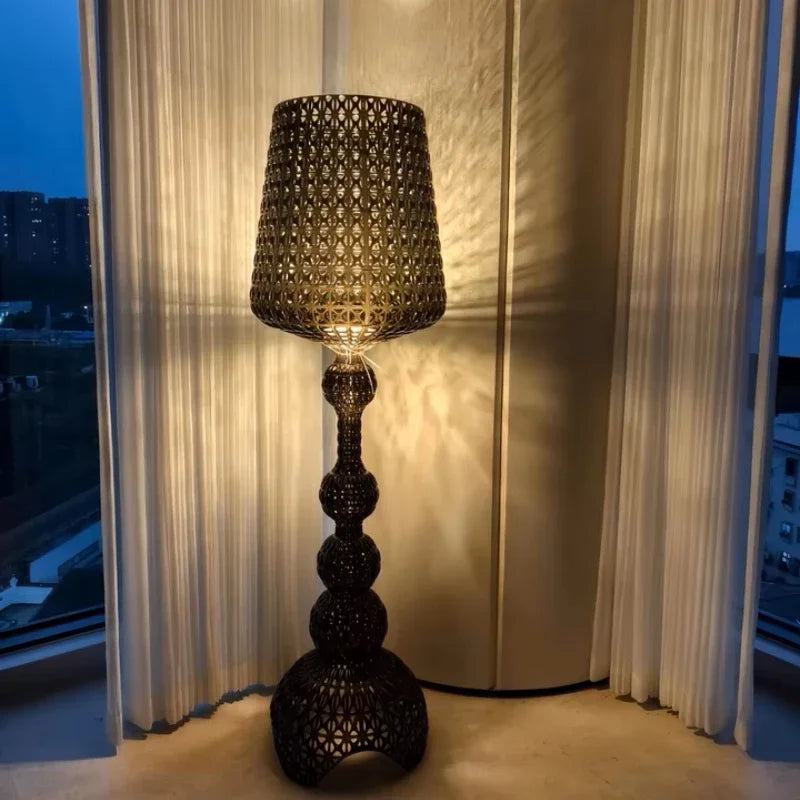 Italian Design Creative Floor Lamp Hollow Acrylic Modern Standing Light for Living Room Bedroom Home Decor LED