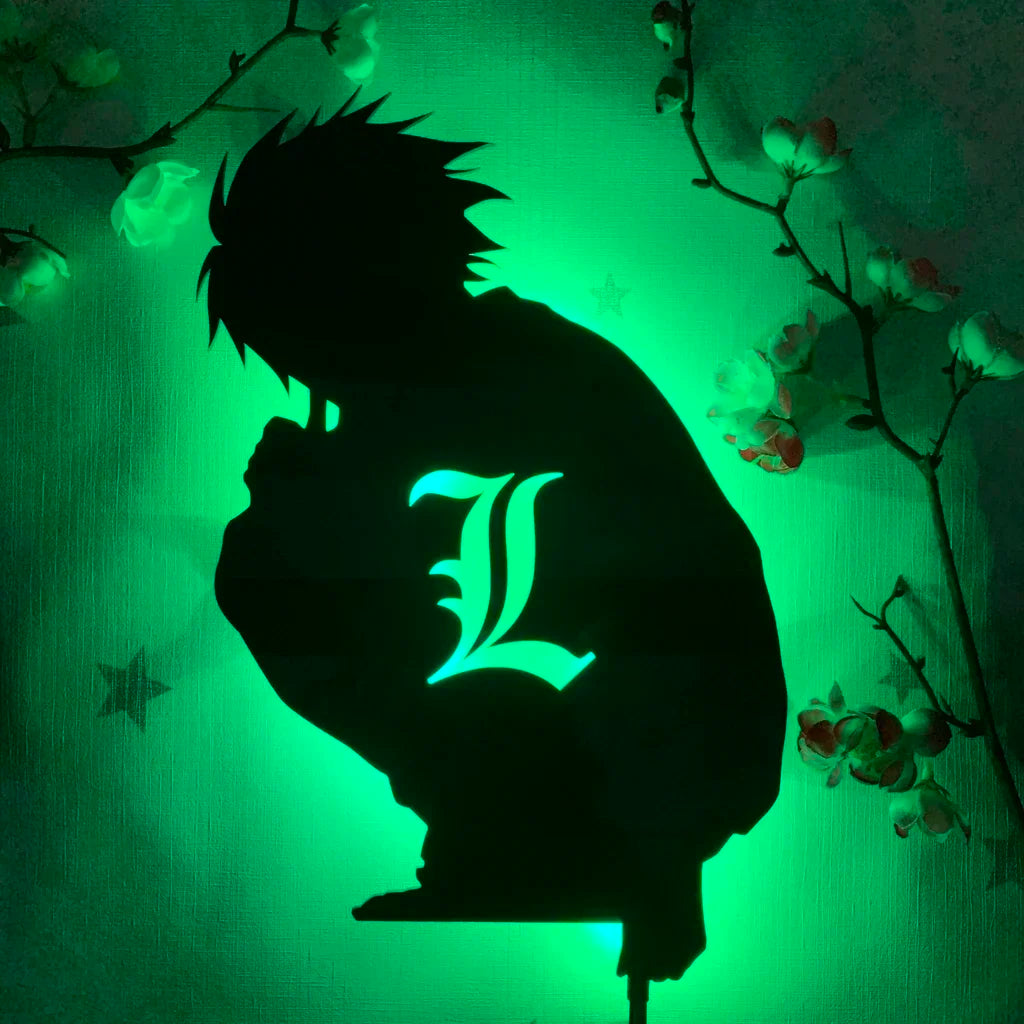 Anime Silhouette Light Wall Decor Nightlights for Home Decor Drop Shipping LED Night Light Manga Wall Lamp Bedside