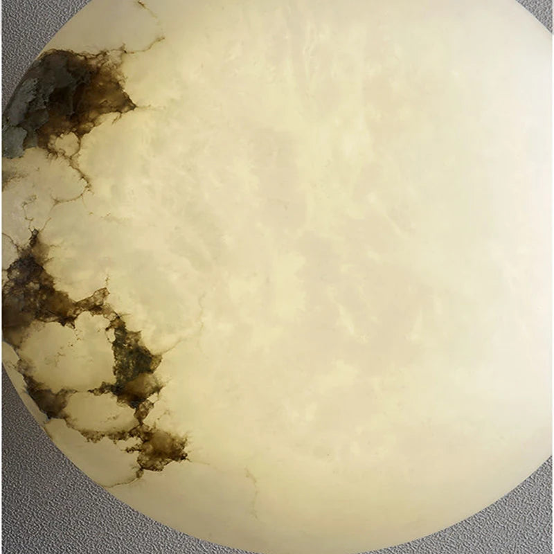 Modern Natural Marble LED Wall Lamp Copper Wall Sconce Living Room Bedroom Aisle Corridor Foyer Hotel Indoor Lighting Home Decor