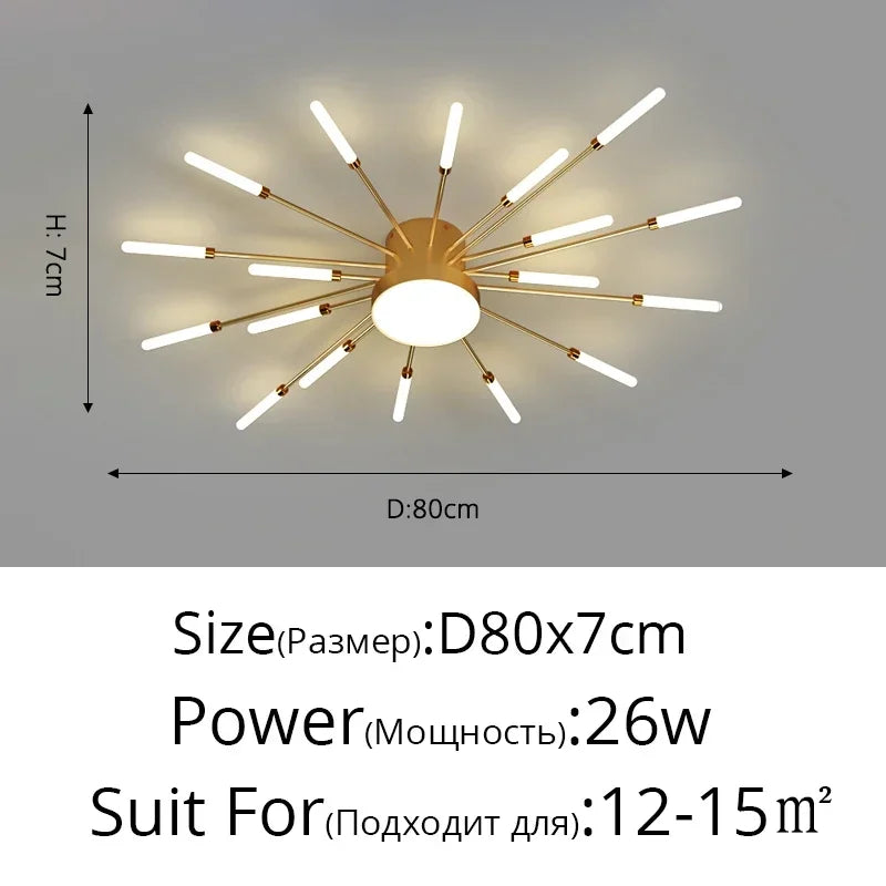 Modern Minimalist Metal Master Bedroom LED Ceiling Lamp Nordic Restaurant Dinning Room Ceiling Light Home Decor Ceiling Fixtures