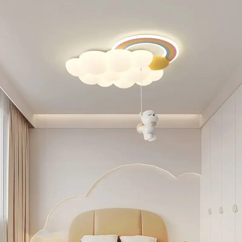 Nordic Cloud Child Stylish Ceiling Lights for Girl Bedroom Nursery Children's Room Chandelier Home Decor Lighting Luster Fixture