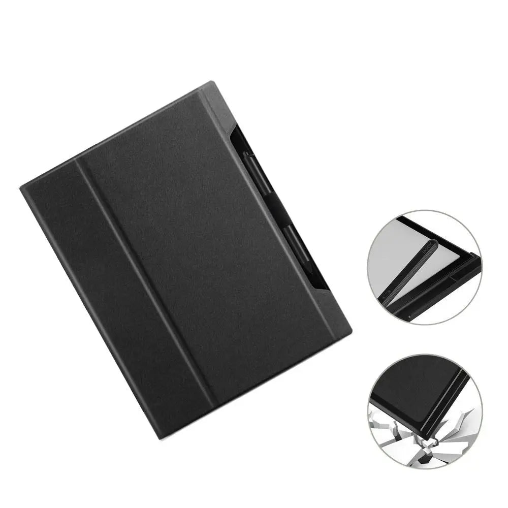 Foldable E-Reader Case Paste Type Wear-resistant Folio Cover Anti-fall Leather Protective Shell for Onyx BOOX MAX Lumi/MAX3