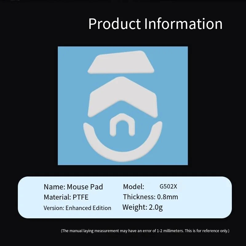 Suitable for Logitech G502X wireless/pulse universal foot pads, these are ultra-smooth and durable gaming foot mats specia
