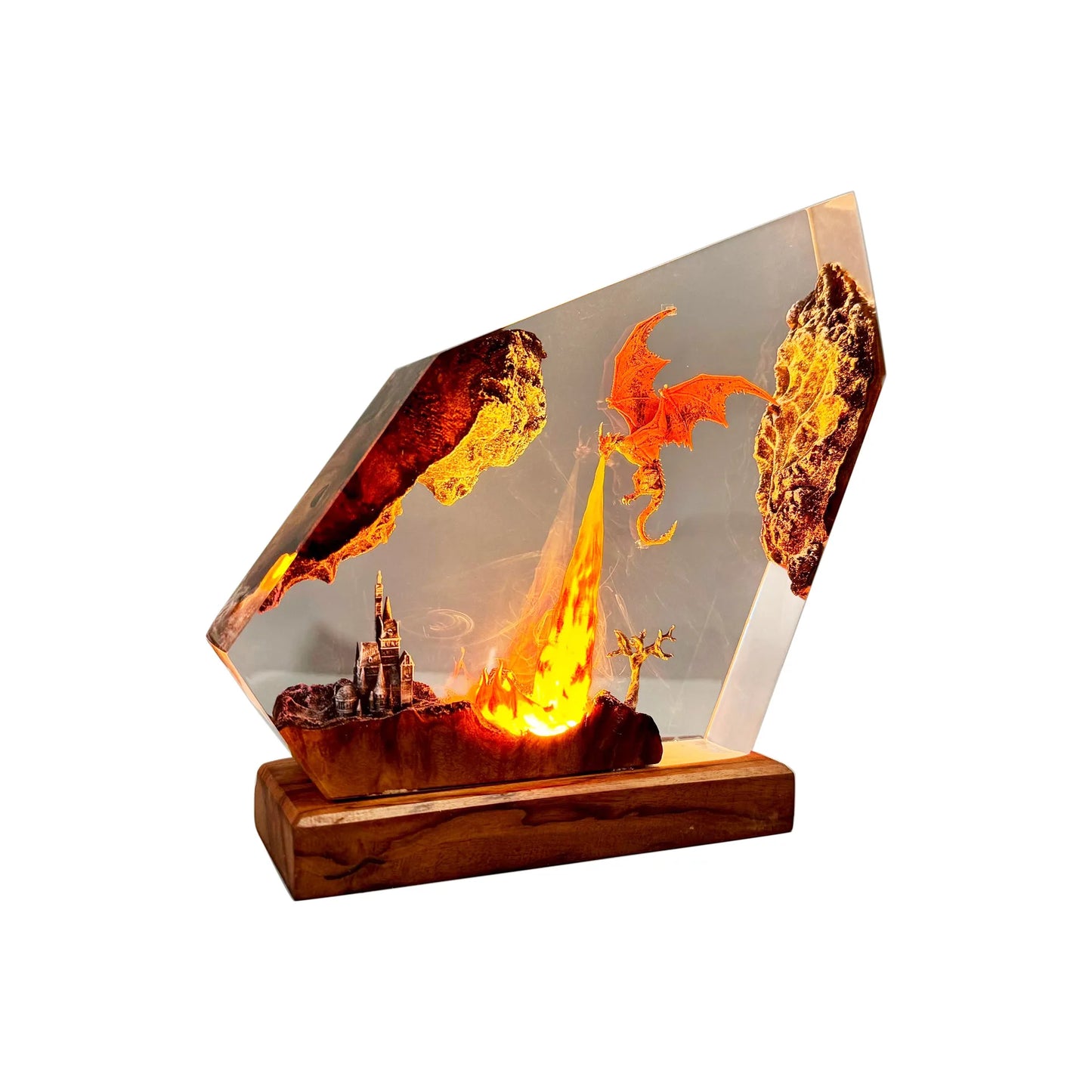 Creative Charizard Resin Art Halloween Home Decor Lighting Gift Movie Model Craft Display Ornament
