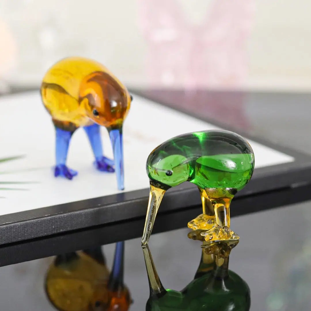 Crystal Prey Bird Figurine Collectible Paperweight Handmade Glass Bird Animal Ornament Home Decor Wedding Gift