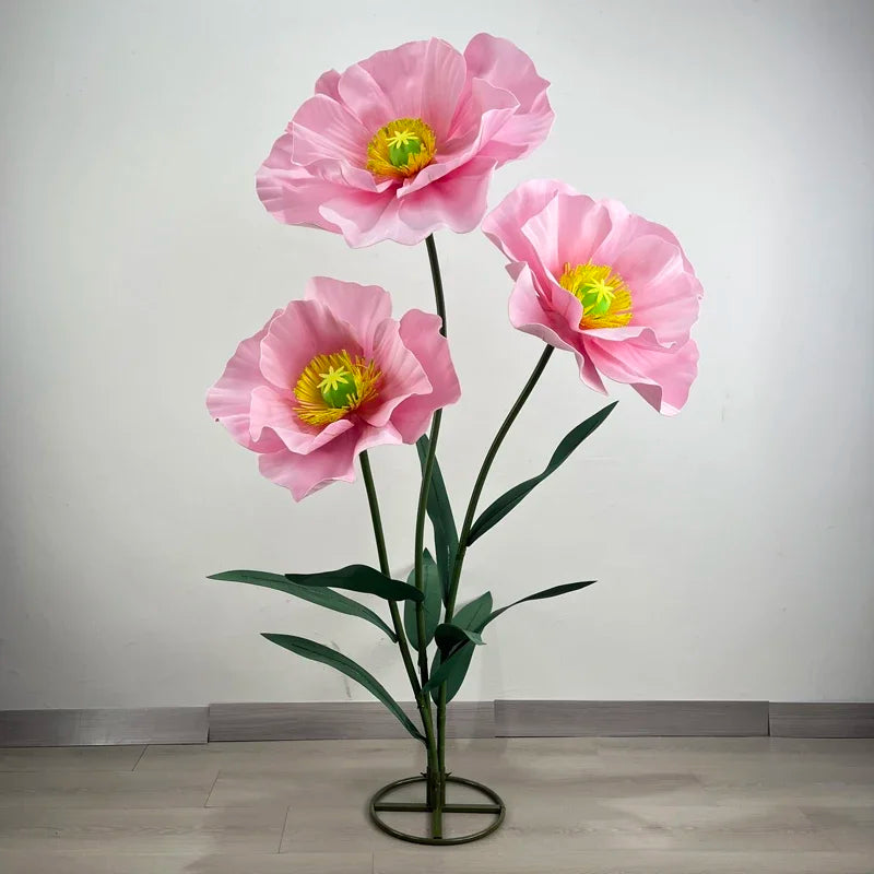 3PCS Large Paper Flowers Giant Artificial Flower Wedding Decoration Customized Artificial Flower Window Display Party Home Decor