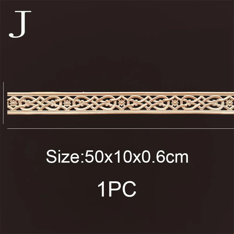 Decorative Wood Molding wood Carved Corner Onlay Applique Frame Cabinet Home Decor Figurines Wall Art Furniture Accessories