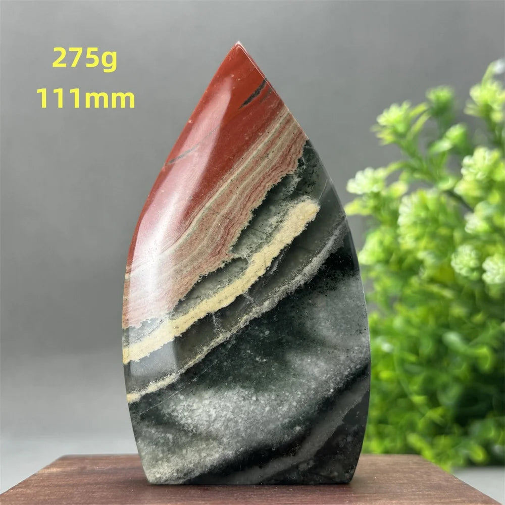 Natural Beautiful Blood Stone Free Form Torch Reiki Healing Energy Spiritual Meditation Witchcraft Exorcism Home Decor