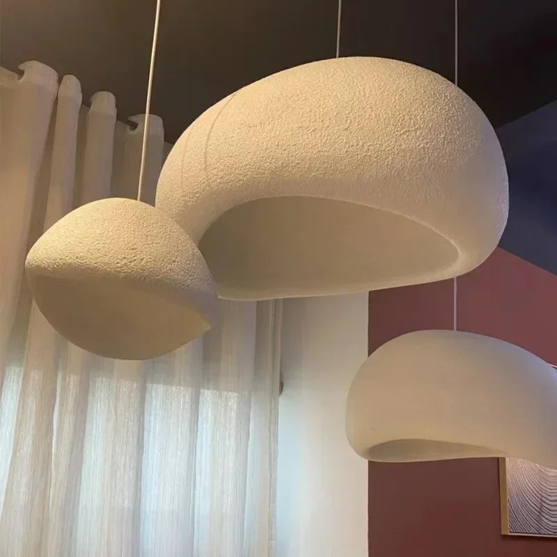 Wabi Sabi Ceiling Chandelier Living Dining Room Nordic Pendant Lights Lustre E27 Bar Loft Suspend Lamps Home Decor Hanging Light