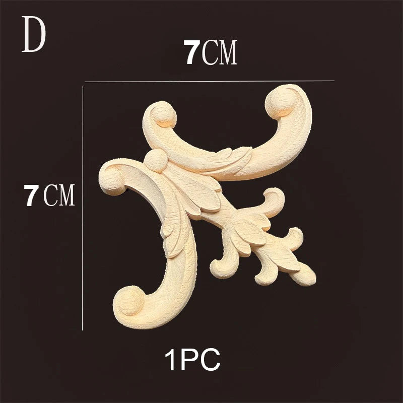Wood Corner Joint Appliques Molding Home Decor Items Background Wall Decoration for Living Room Wooden Furniture Accessories