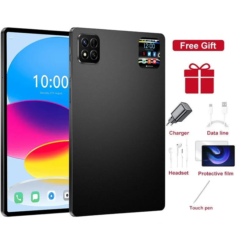 New Pad 7 Pro Hot Tablet PC 10000mAh Children's Gifts 10.1" Tab Original 5G Dual SIM 22GB+2TB Android 15 Cheap Kids Tablets