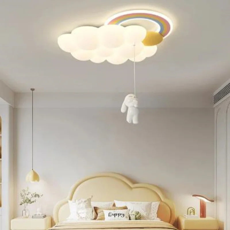 Nordic Cloud Child Stylish Ceiling Lights for Girl Bedroom Nursery Children's Room Chandelier Home Decor Lighting Luster Fixture