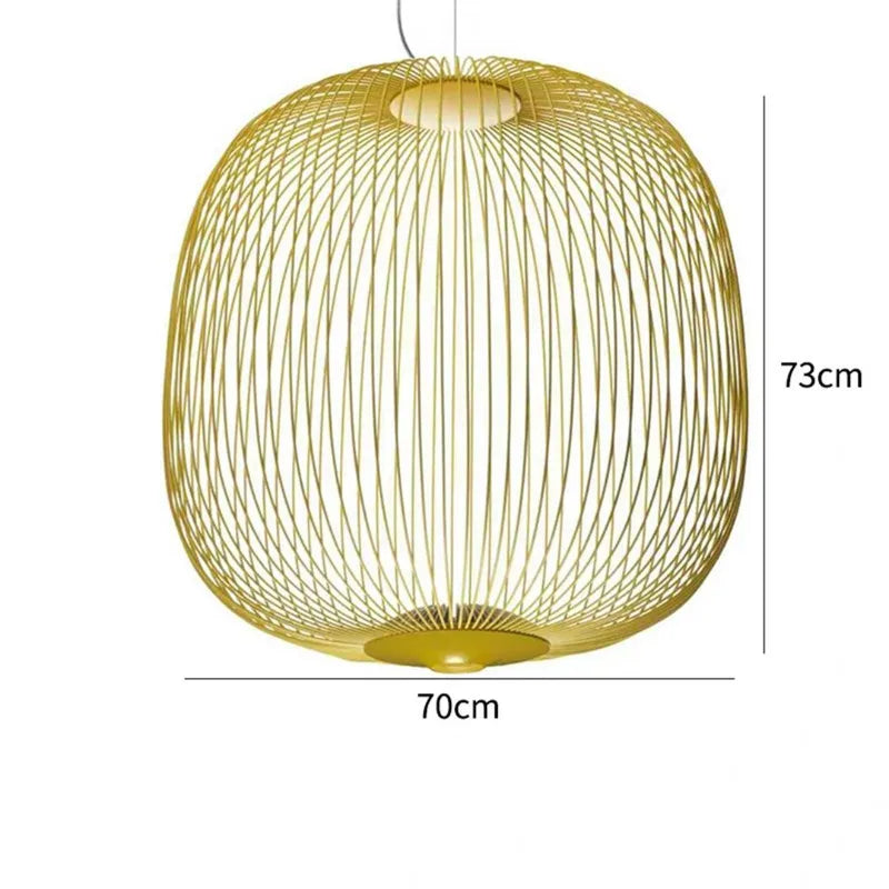 Italian Pendant Lamp minimalist Birdcage Hanging Light Designer Foscarini Spokes 1/2 Light  Home Decor stairway spot lighting