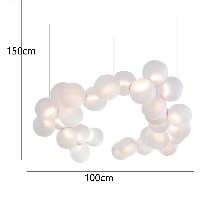 Acrylic Ball Pendant Lamps Nordic for Living Dining Room Table Kitchen Chandelier Dimmable Home Decor Lighting Luminaires