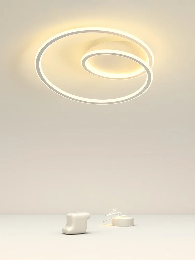 Modern Minimalism Round Bedroom Ceiling Light Creative Aluminum Dimmable Study Room Led Lamp Lighting Home Decor Luster Fixtures