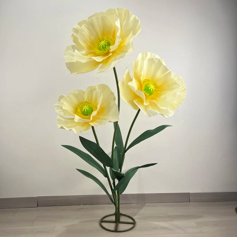 3PCS Large Paper Flowers Giant Artificial Flower Wedding Decoration Customized Artificial Flower Window Display Party Home Decor