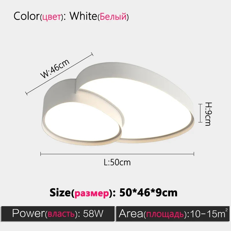 Modern Minimalist Creative LED Ceiling Chandelier Lamps Design Art Suspension Pendant Light Home Decor Items Living Room Bedroom