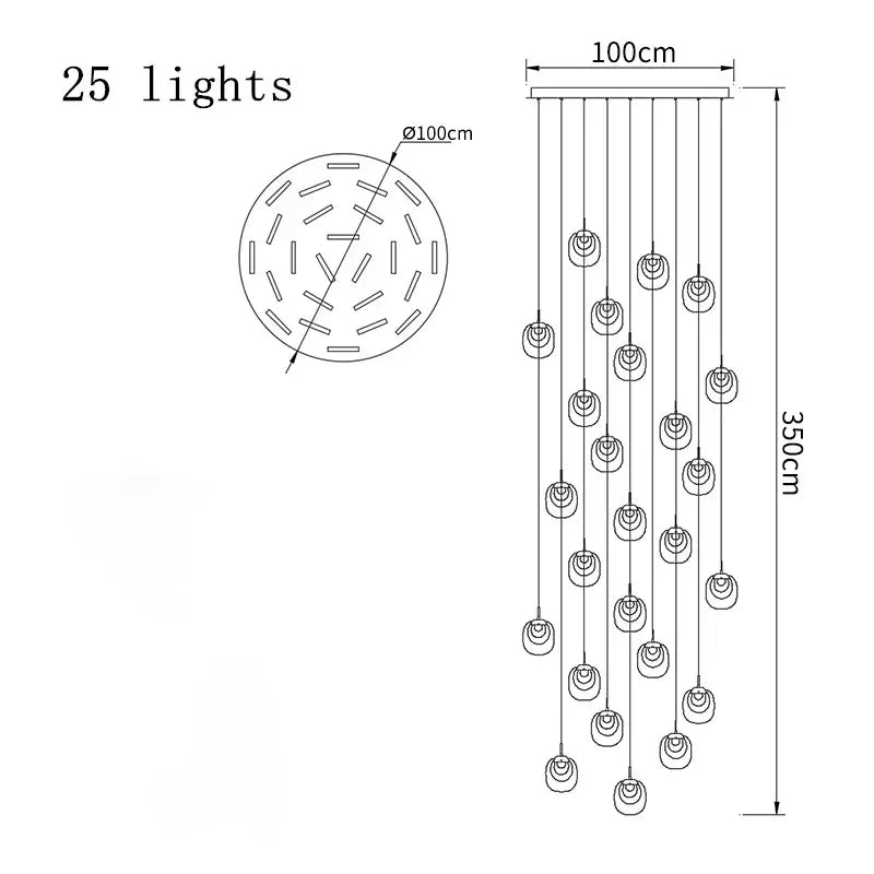Modern Crystal LED Ceiling Chandelier for Living Room Staircase Long Home Decor Luxury Hallway Gold Silver Hanging Lamp Fixtures
