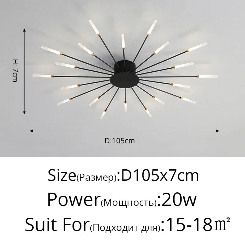 Modern Minimalist Metal Master Bedroom LED Ceiling Lamp Nordic Restaurant Dinning Room Ceiling Light Home Decor Ceiling Fixtures