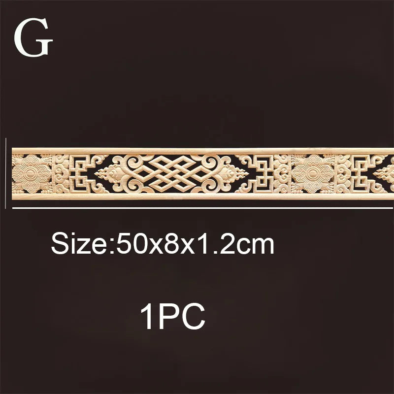 Decorative Wood Molding wood Carved Corner Onlay Applique Frame Cabinet Home Decor Figurines Wall Art Furniture Accessories
