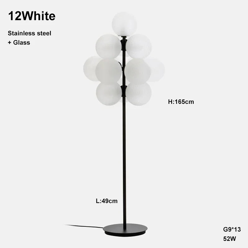 Simple Design Grape Lamp Series Personality Home Decor Elegant Creative Ripple Ball Lights Ceiling Chandelier For Living Room