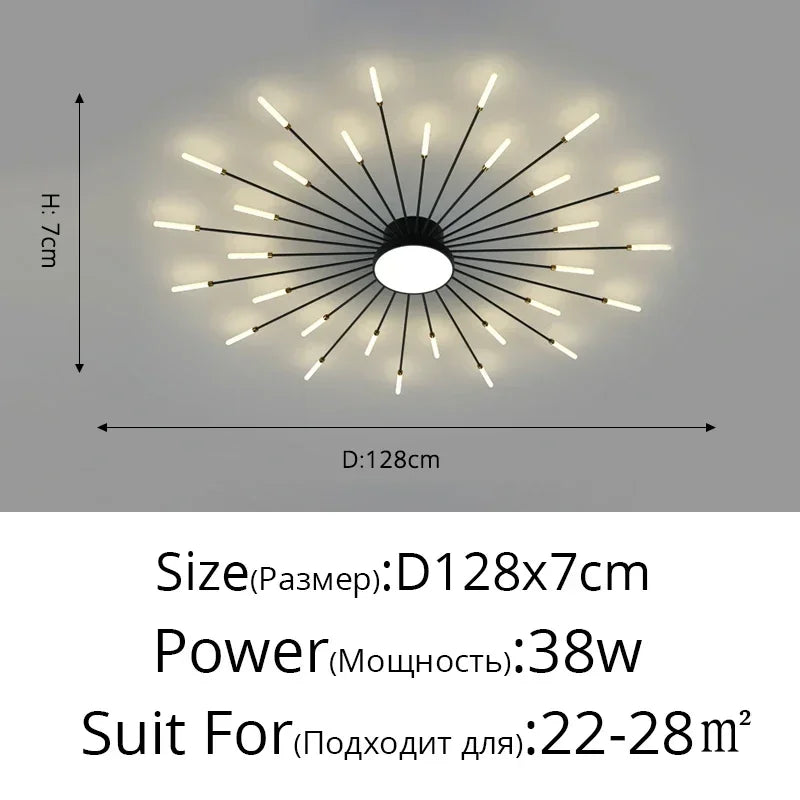 Minimalist Designer LED Ceiling Lamps Suspension Ceiling Lights for Living Room Bedroom Home Decor Indoor Lighting Decoration