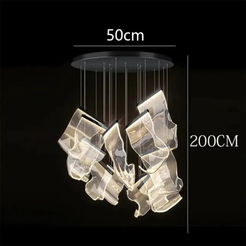 Modern home decor led lights pendant light lamps forstaircase Chandeliers for living room hanging light indoor lighting