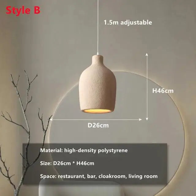 Morden Restaurant LED Chandelier Light Bar Designer Bedroom Bedside Lamp Home Decor Cement Living Room Homestay Hanging Light