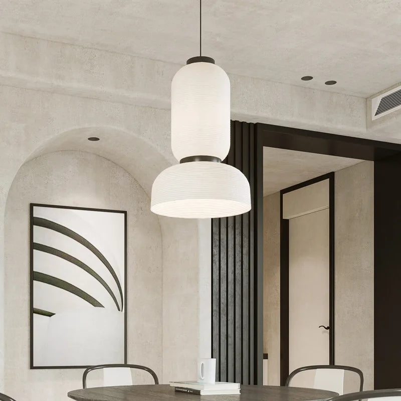 Japanese Rice Paper Wabi Sabi Hanging Pendant Lamp,nordic Suspension Luminaire Lampen Dining Living Room Island LED Home Decor