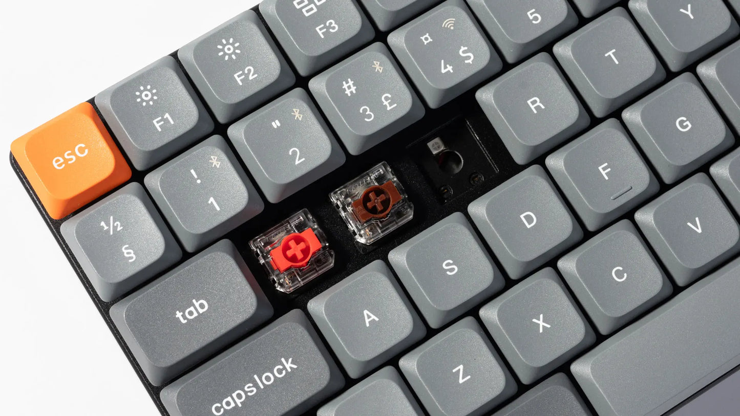 Keychron K3 Max ISO Layout QMK Wireless Custom Mechanical Keyboard Low Profile Gateron Switch Double-Shot PBT Keycap