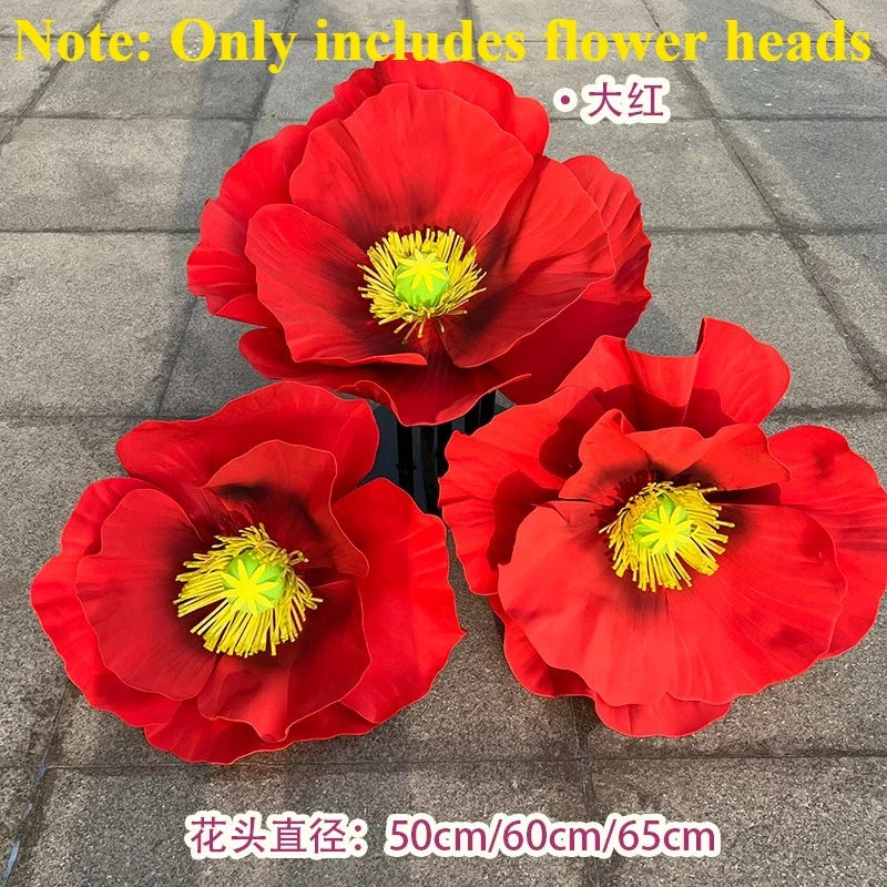 3PCS Large Paper Flowers Giant Artificial Flower Wedding Decoration Customized Artificial Flower Window Display Party Home Decor