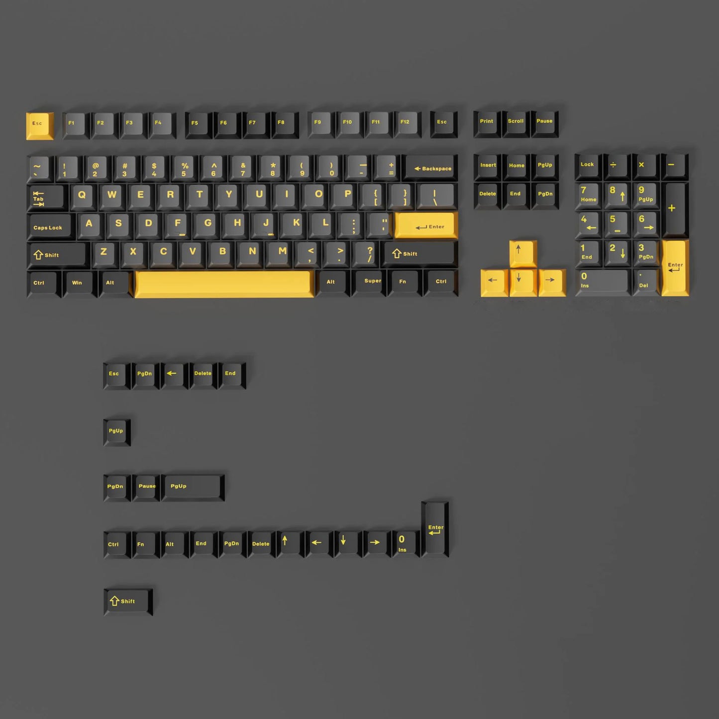 120 Keys Minimalist Style White Double Shot PBT Keycaps Cherry Profile Key cap for Cherry MX Switches Mechanical Gaming Keyboard
