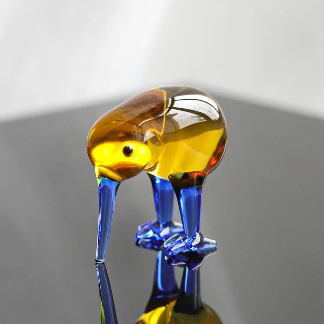 Crystal Prey Bird Figurine Collectible Paperweight Handmade Glass Bird Animal Ornament Home Decor Wedding Gift
