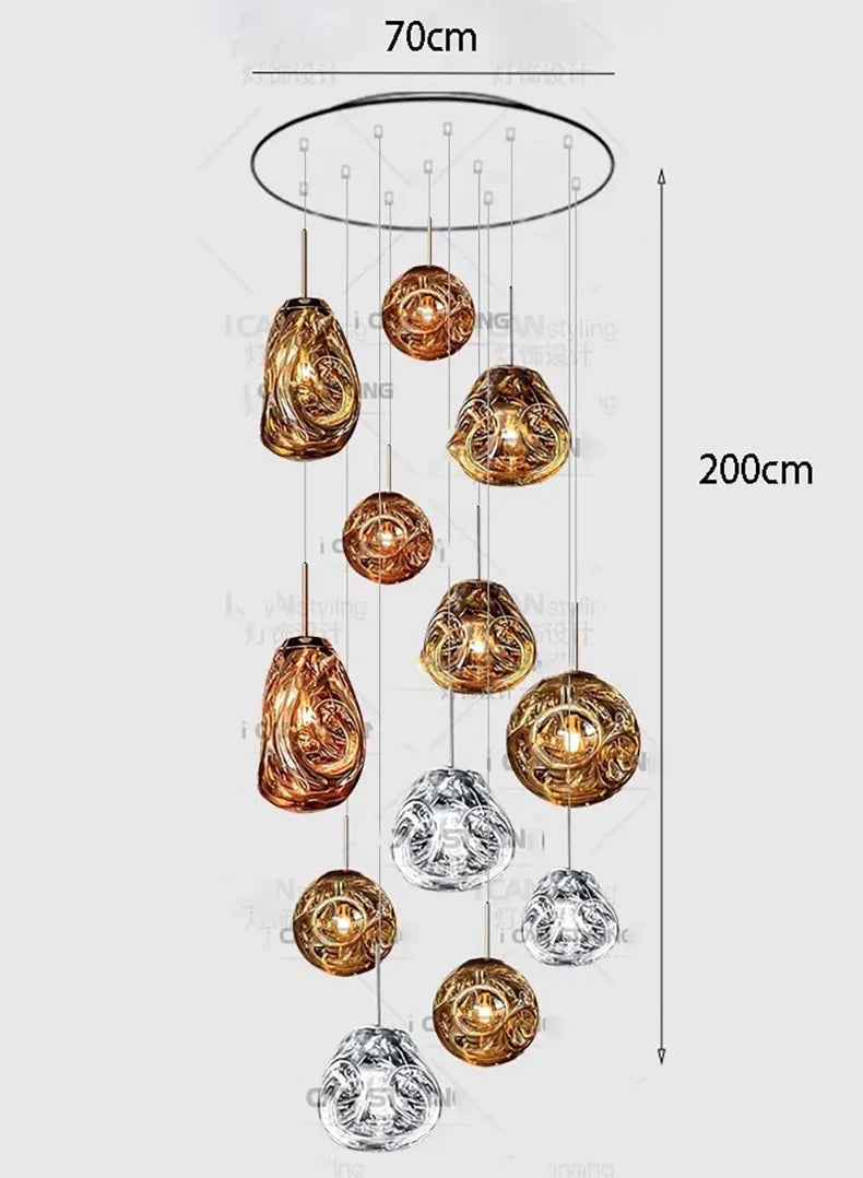 Modern home decor led lights pendant light lamps for living room Chandeliers for dining room hanging light indoor lighting