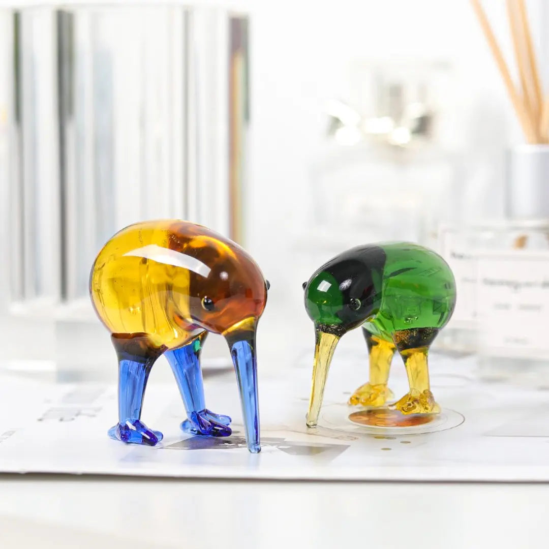 Crystal Prey Bird Figurine Collectible Paperweight Handmade Glass Bird Animal Ornament Home Decor Wedding Gift