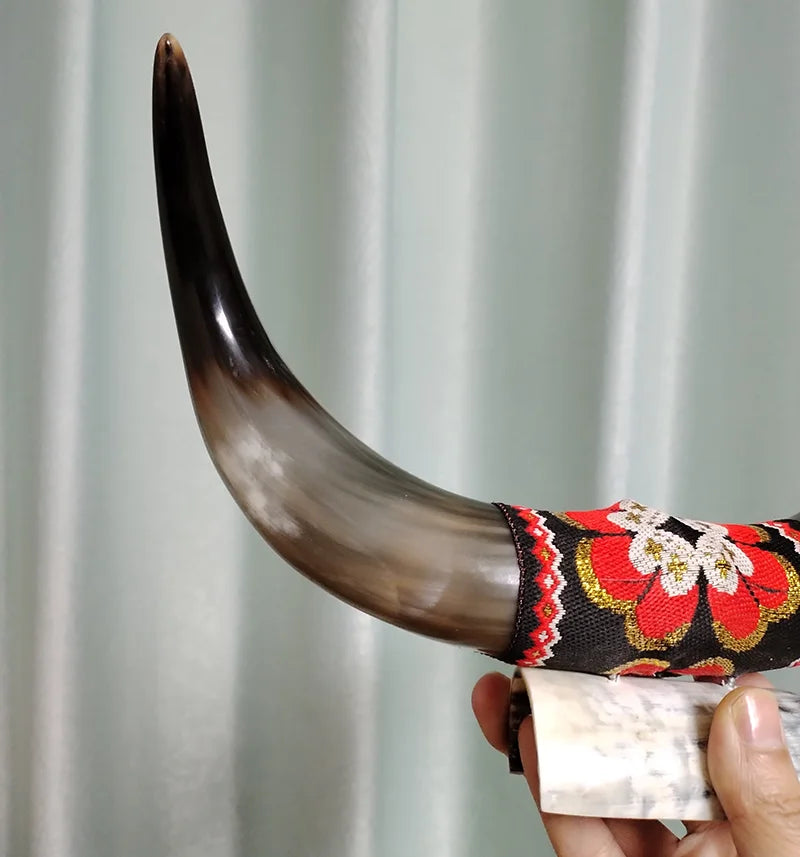 Authentic Real Horn Sculpture Crafts Home Decor Ornaments Natural Smooth Polished Finish Horns Home Decor Accent Table Display