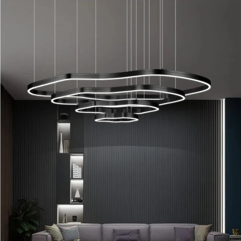 Nordic Simple Led Pendant Lights for Living Dining Room Coffee Tables Hotel Bedroom Chandeliers Home Decor Hanging Light Fixture