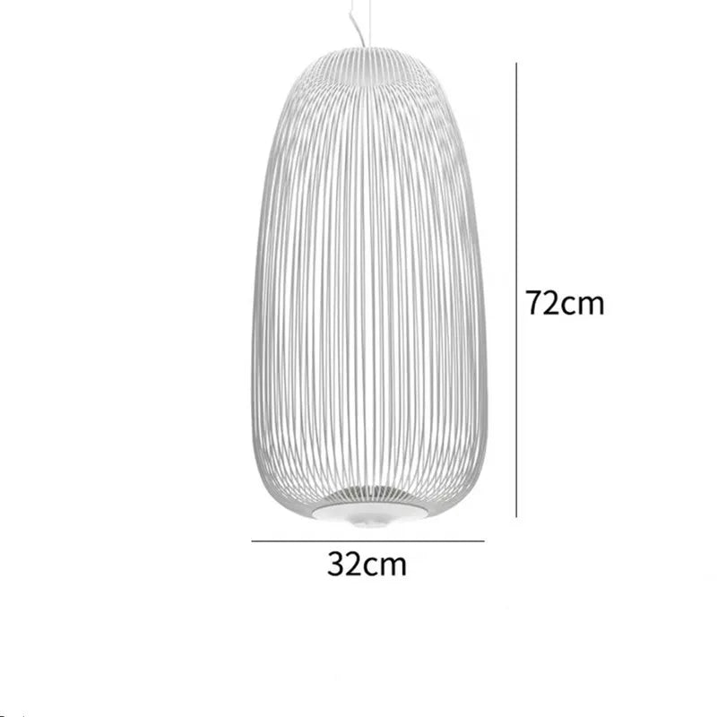 Italian Pendant Lamp minimalist Birdcage Hanging Light Designer Foscarini Spokes 1/2 Light  Home Decor stairway spot lighting