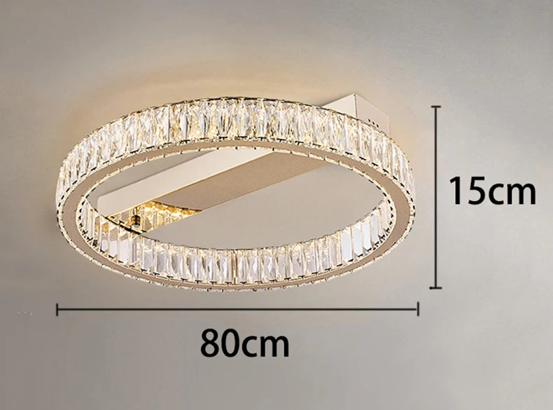 Restaurant Luxury Crystal LED Ceiling Hanging Lamp High-end Living Room Villa Lobby Pendant Light Home Decor Lamp Factory Outlet