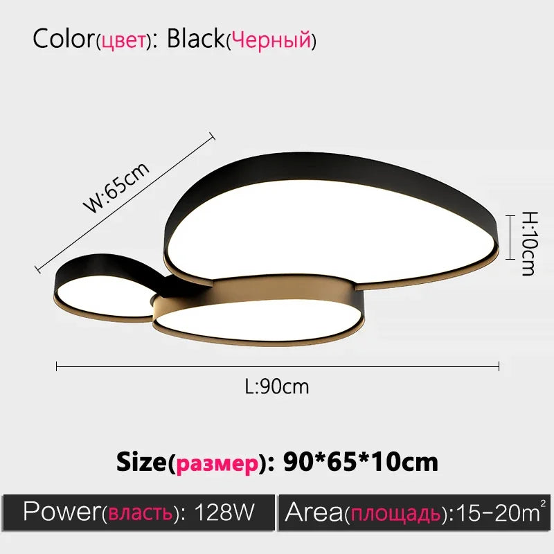 Modern Minimalist Creative LED Ceiling Chandelier Lamps Design Art Suspension Pendant Light Home Decor Items Living Room Bedroom