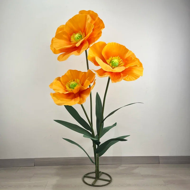 3PCS Large Paper Flowers Giant Artificial Flower Wedding Decoration Customized Artificial Flower Window Display Party Home Decor