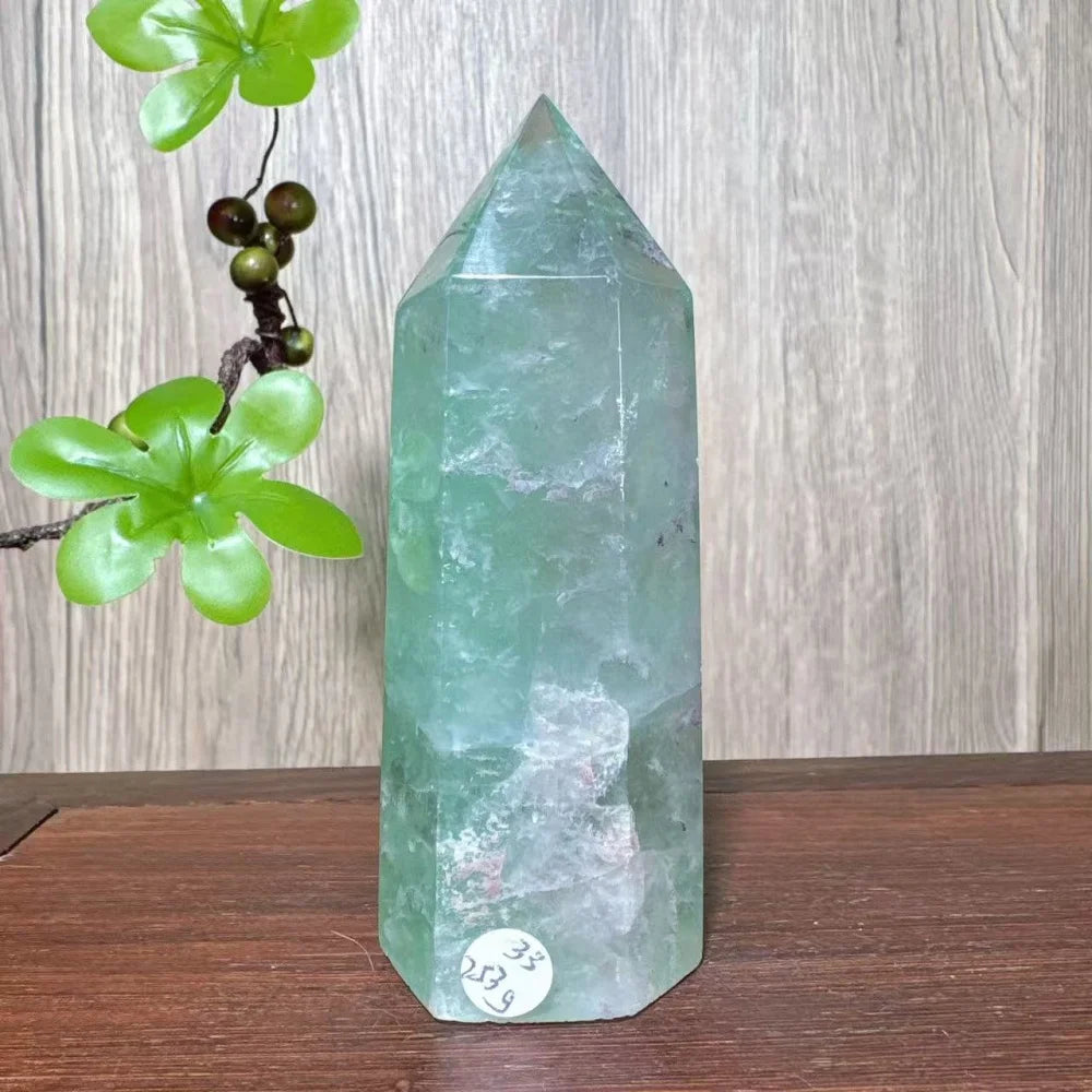 Unique Large Natural Colourful Fluorite Tower Crystal Wand Reiki Healing Mineral Stones Crafts Home Decor Christmas Gifts