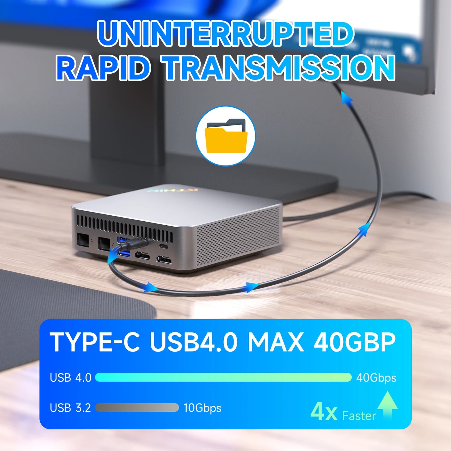 13th Gens i5 13600H Mini PC USB4.0 4.8GHz 2.5G LAN Gaming Mini PC WIFI6 BT5.2 DDR5 4800MHz PCIe SSD Mini Desktop PC/ OpenClaw