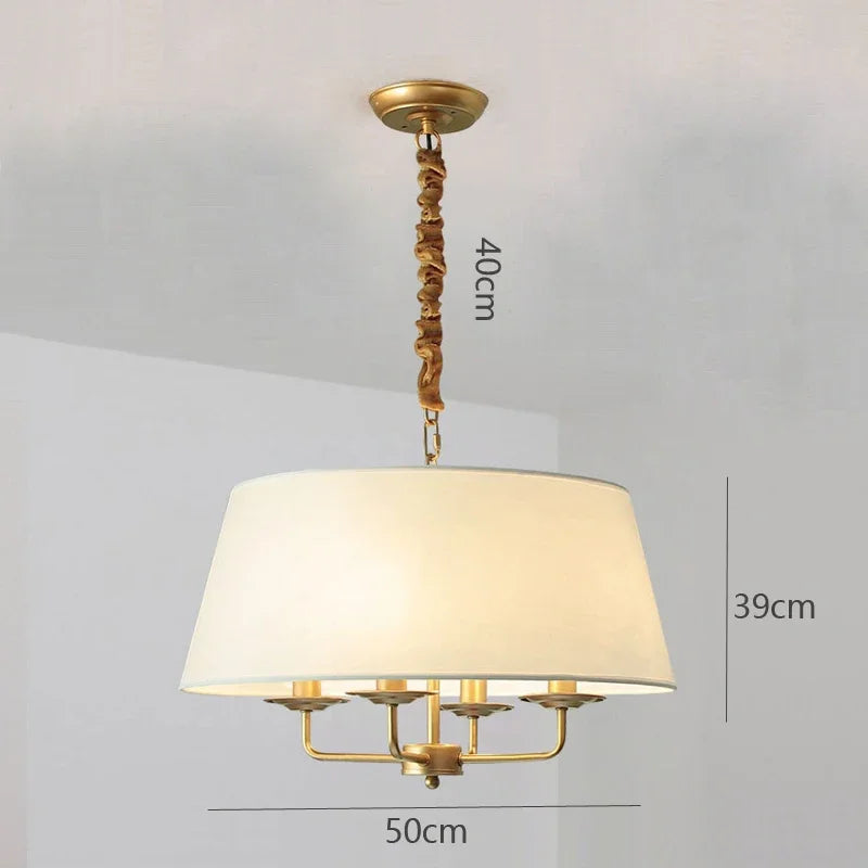 American Retro Living Room Pendant Lights Home Decor Hanging Lamp Dining Room Modern Led Light Fixtures Suspension Luminaire